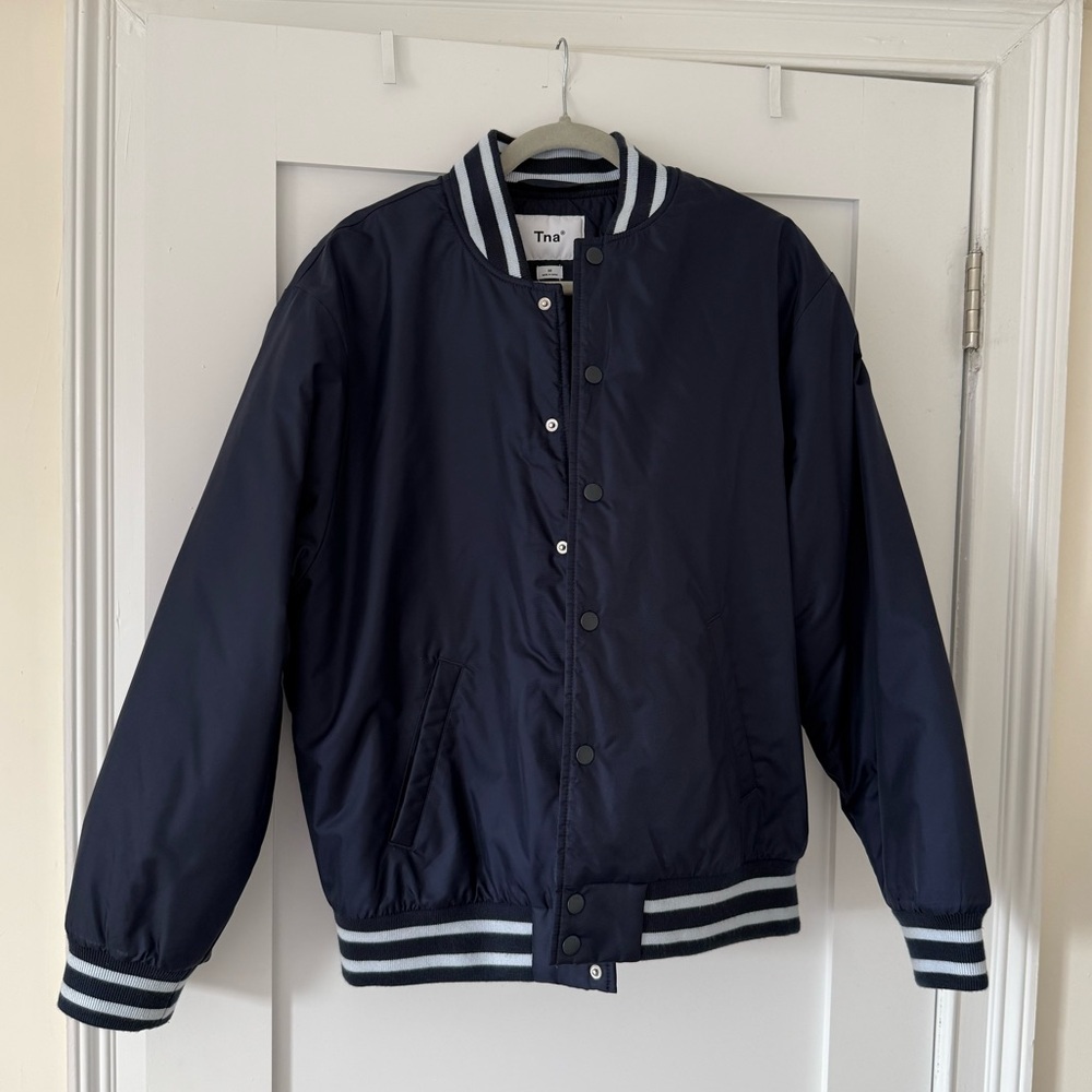 Aritzia TNA Stadium Jacket Navy